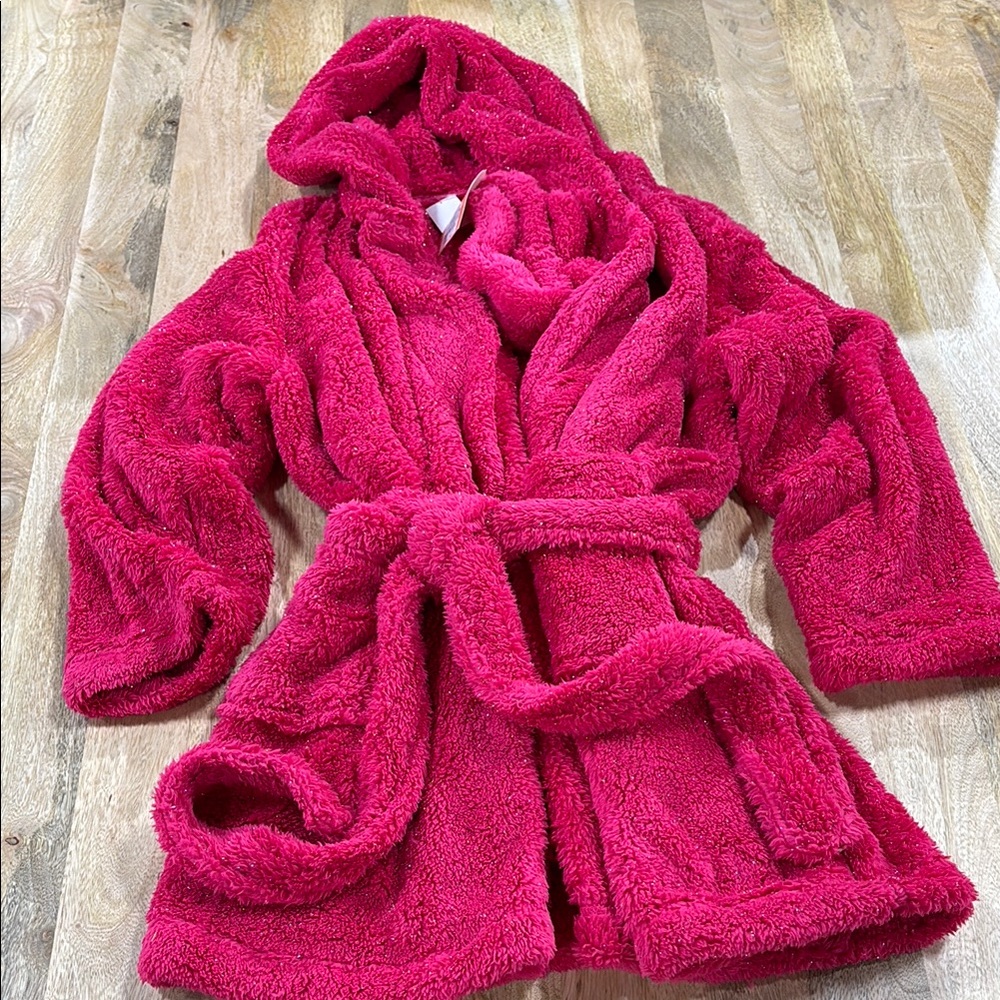 Cozy Pink Hooded Robe